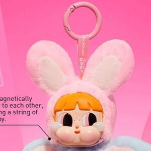 Pop Mart CRYBABY x Powerpuff Girls Series Bunny Blossom Vinyl Face Plush